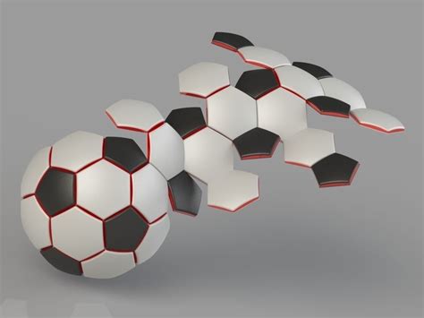 Soccer Ball 32 Panel Construction 3D model 3D printable | CGTrader