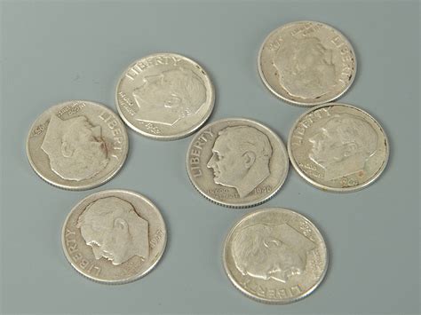 Lot 546: Grouping of U. S. Silver Roosevelt Dimes | Case Auctions