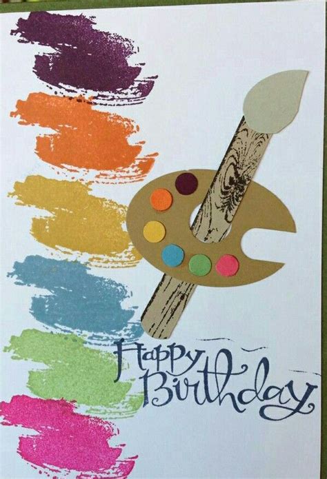 Painters Birthday Cards | Happy birthday artist, Artist birthday, Birthday greetings