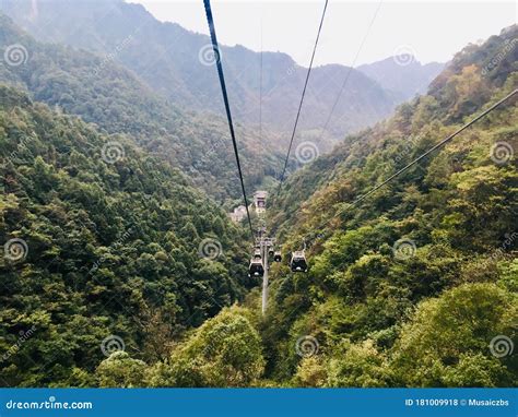 Cable Car at Tian Zhi Shan Mountain, Zhangjiajie National Park Stock Photo - Image of chinese ...