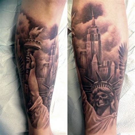 70 Statue Of Liberty Tattoo Designs For Men - New York City in 2022 ...