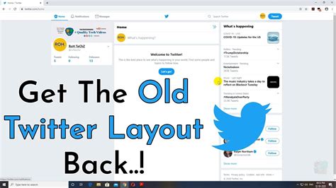 How To Get The Old Twitter Layout Back [WORKING 2023] - YouTube