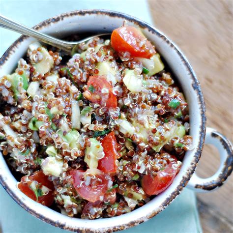 Red Quinoa Salad - Essential Vegan