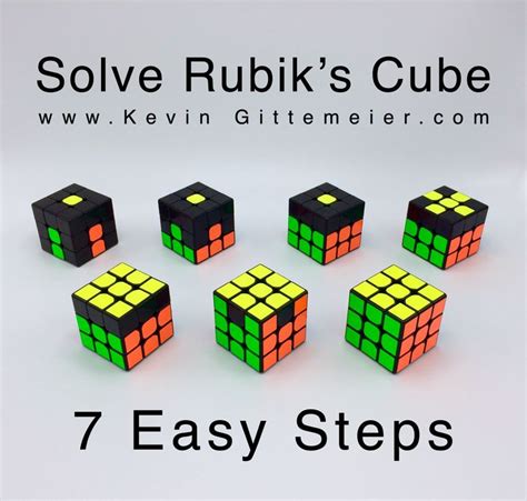 Solve Rubik's Cube in 7 Easy Steps