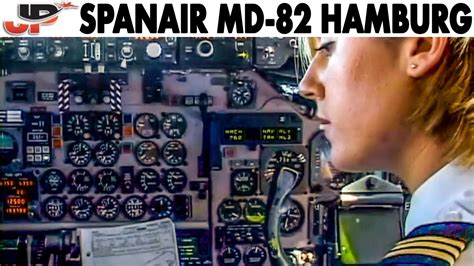 SPANAIR🇪🇸 MD-82 Cockpit Flight Madrid-Hamburg-Madrid (2001) - YouTube