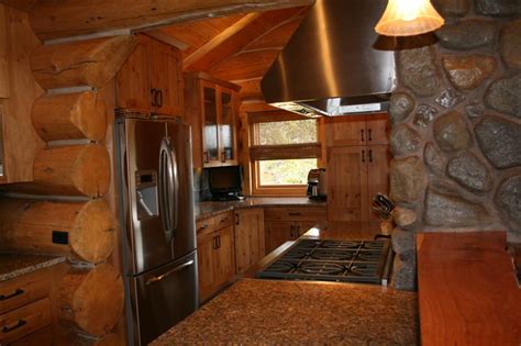 Beautiful log cabin kitchen design in Colorado - JM Kitchen and Bath