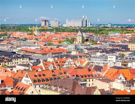 Munich capital of Bavaria , aerial view Stock Photo - Alamy