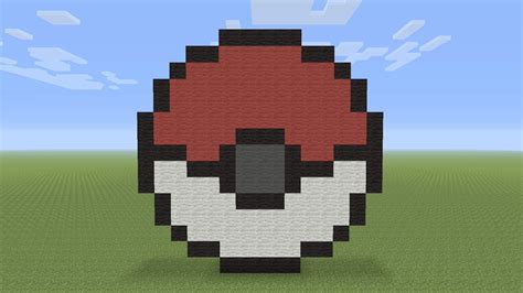 Minecraft Pixel Art - Pokeball (Small) | Minecraft pixel art, Pixel art ...