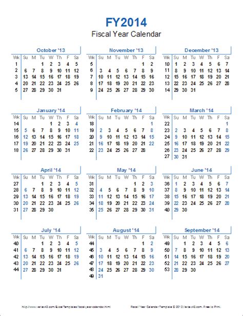 Excel Fiscal Year Calendar Template For Your Needs