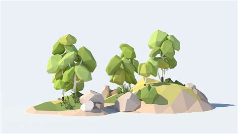 Low Poly Tree Pack Free low-poly 3D model | Todo3DS