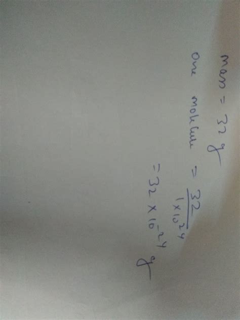 SUBJECIJE 1. If a mole were to contain 1 x 1024 particles what would be the mass of a single ...