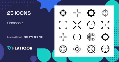 Crosshair Icon Pack | 25 .SVG Icons