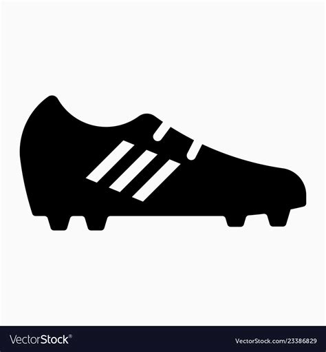 Football shoes icon Royalty Free Vector Image - VectorStock