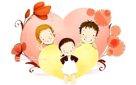 Happy family love - Lovely Art illustration for Mothers day, HD ...