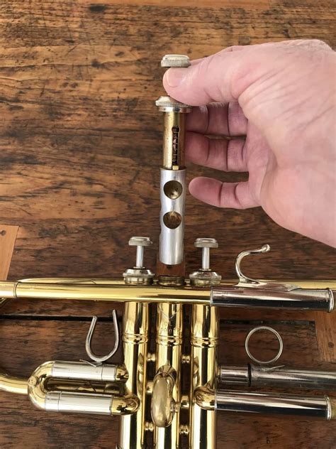 Trumpet Valve - Shown Pulled Out of Trumpet - Seperate - Trumpet Heroes