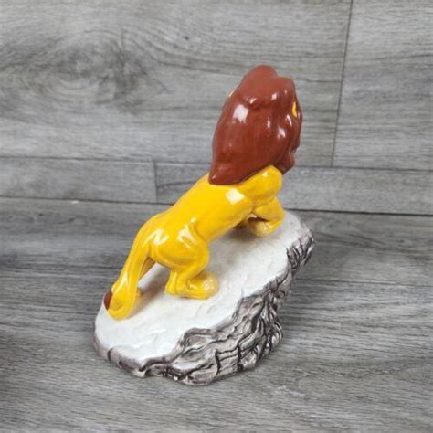 Vintage Disney The Lion King MUFASA on Pride Rock 5" Porcelain Statue ...