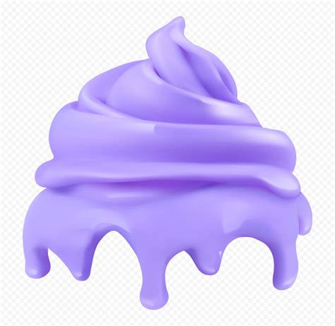 Download HD Purple Ice Cream Whipped Cream PNG | Citypng