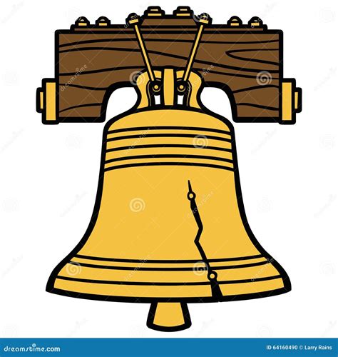 Liberty Bell Cartoon Vector Illustration | CartoonDealer.com #64160486