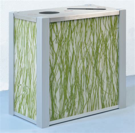 Modern Trash and Recycling Bins constructed using the principals of Sustainable Design ...