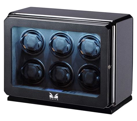 6 Watch Winder Box 31-570061 Volta Roadster Carbon Fiber