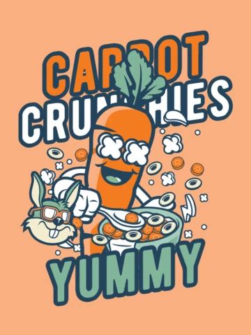 Crunchies Cow Food T-shirt Design Template | Free Design Template