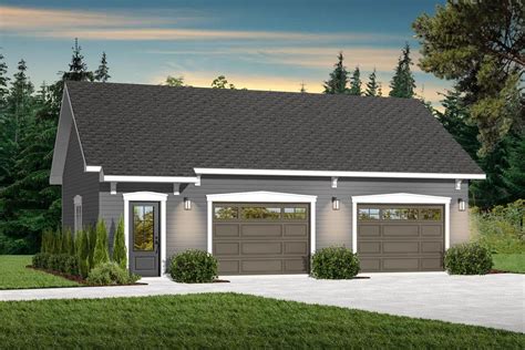 Plan 21943DR: Detached Garage with Extra Storage | Garage plans detached, Garage plans with loft ...