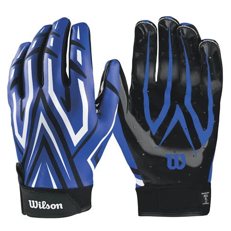 Wilson MVP Receivers Football Gloves Adult X-Large Black