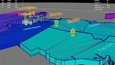 Massachusetts United States USA map region 3D model geography 3D model rigged | CGTrader