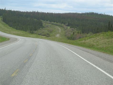 Alcan in B.C. showing an abandoned section of the original highway. | Alcan highway, Country ...