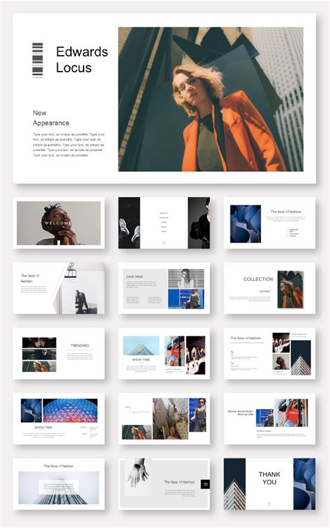 Model portfolio presentation template – original and high quality ...