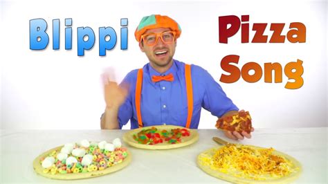 Blippi Toys! Funny Fun Pizza Song by Blippi Foods for Kids - YouTube