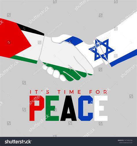 Peace Between Palestine Israel Peace Concept Stock Illustration 1977403700 | Shutterstock