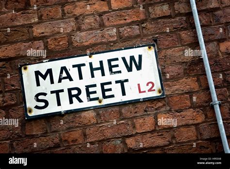 Mathew Street. Liverpool. England. UK Stock Photo - Alamy