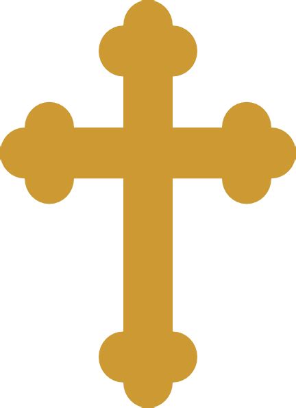 Gold Cross Baptism Clip Art at Clker.com - vector clip art online, royalty free & public domain