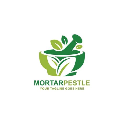 Mortar and pestle pharmacy logo vector 11955108 Vector Art at Vecteezy