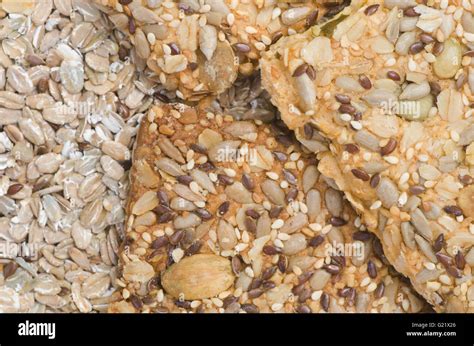 healthy cereal bars with seeds Stock Photo - Alamy