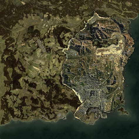 Gta 5 Map Compared To Red Dead Redemption