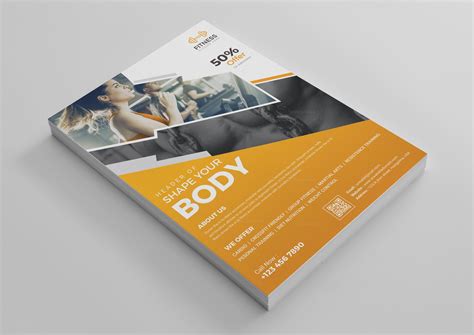 Fitness Flyer Design Template - Graphic Templates