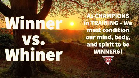 Winners vs. Whiners