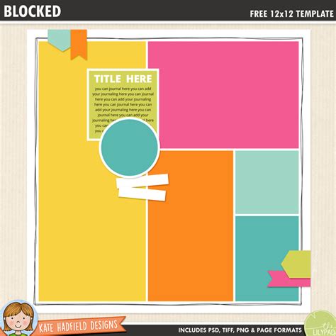 Materials Simple Circles Digital Scrapbooking Templates Card Making ...