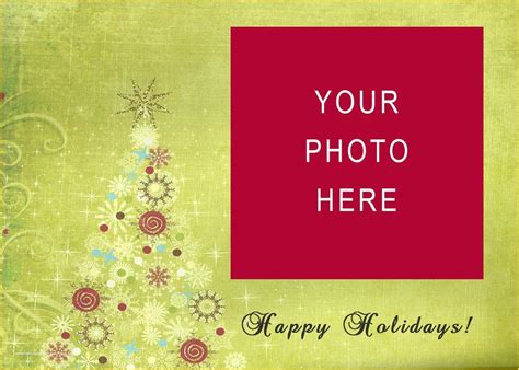 Free Christmas Photo Templates Of Free Christmas Card Templates ...