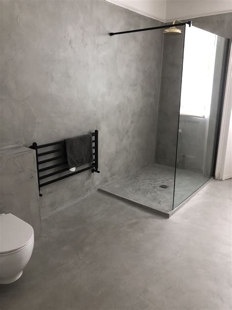 Bath Microcement & Polished Plaster Gallery Portfolio | Concrete bathroom design, Bathroom ...