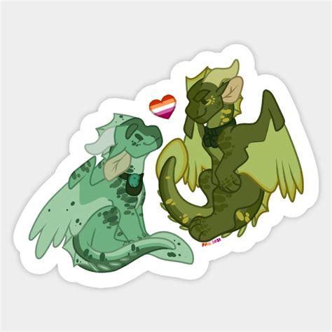 Sunlow (Sundew x Willow) - Wings Of Fire - Sticker | TeePublic