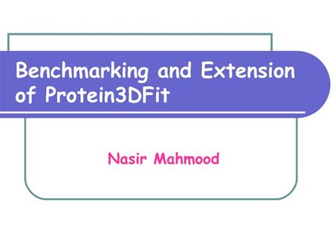 Protein Structure Alignment | PPT