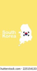 Outline Map South Korea White Color Stock Vector (Royalty Free) 2251541335 | Shutterstock