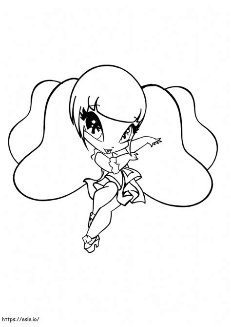 Cute Pop Pixie coloring page