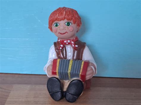 Rosie and Jim Canal Boat Boy Ragdoll Plastic Figure, Cake Topper, Bottle Top Vintage Collectible ...