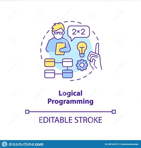 Logical Programming Concept Icon Stock Vector - Illustration of technology, vector: 265164101