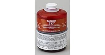 Loctite 277 Large Bolt High Strength Threadlocker, 1 liter Bottle, Red ...