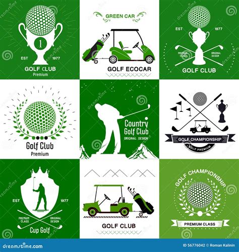 Set of Retro Golf Logos, Emblems. Stock Vector - Illustration of emblem, championship: 56776042